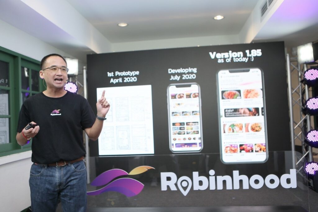 robinhood food delivery scb 10x โรบินฮู้ด ฟู้ดเดลิเวอรี่ ไม่เก็บค่าจีพี สีหนาท ล่ำซำ