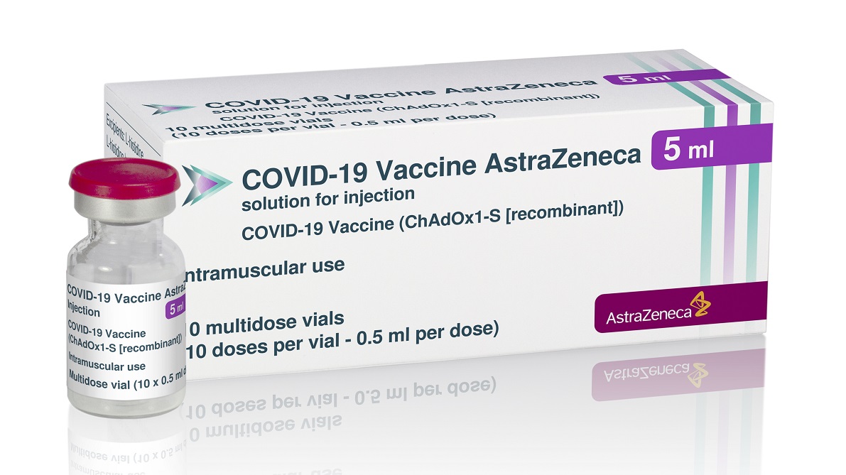 COVID-19 vaccine AstraZeneca packshot